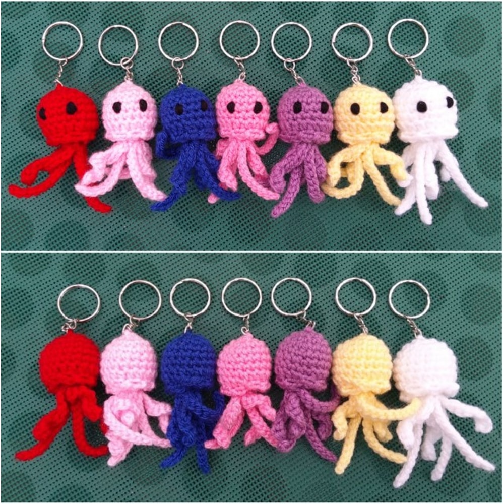 Jellyfish Keychain Amigurumi Crochet Patterns, Crochet Pattern.jpg