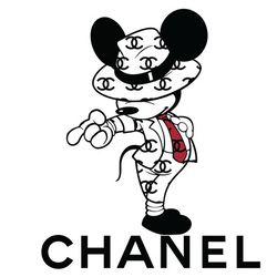 Mickey Mouse Chanel Logo, Chanel Logo Fashion Svg, Chanel Logo Svg, Fashion Logo Svg, File Cut Digital Download