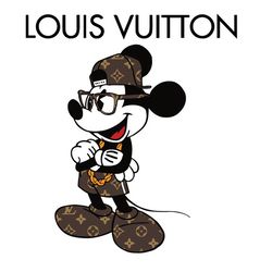 Mickey Mouse Louis Vuitton Svg