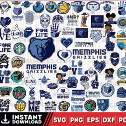 memphis grizzlies team bundles svg, memphis grizzlies svg, nba teams svg, nba svg, png, dxf, eps, instant download