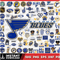 St Louis Blues Team Bundles Svg, St Louis Blues SVG, NHL Svg, NHL Svg, Png, Dxf, Eps, Instant Download