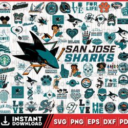 san jose sharks team bundles svg, dxf, png, eps, san jose san jose sharks svg, nhl svg, nhl svg, png, dxf, eps