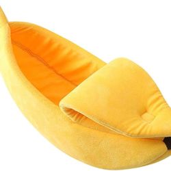 cotton banana cat bed
