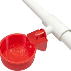 chicken waterer 4 pack automatic chicken water cups for buckets & pvc pipes