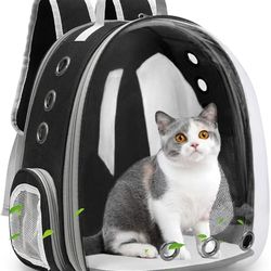 cat backpack carrier bubble expandable foldable breathable cat carrier dog carrier backpack for hiking, travelling, camp