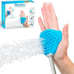 pet bathing tool – sprayer and scrubber in one – compatible with indoor shower