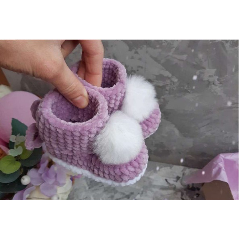 Baby Plush Bootie,  Amigurumi PDF Pattern toys patterns.jpg