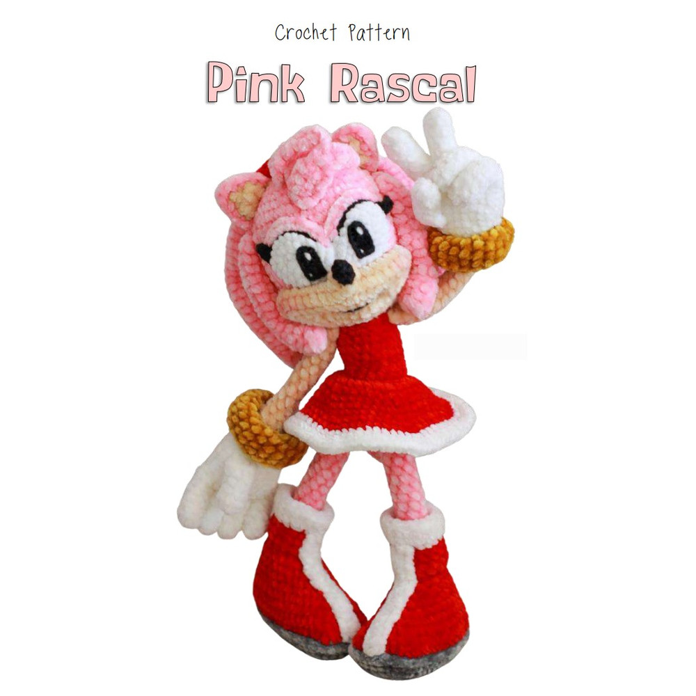 Amy sonic,  Amigurumi PDF Pattern toys patterns.jpg