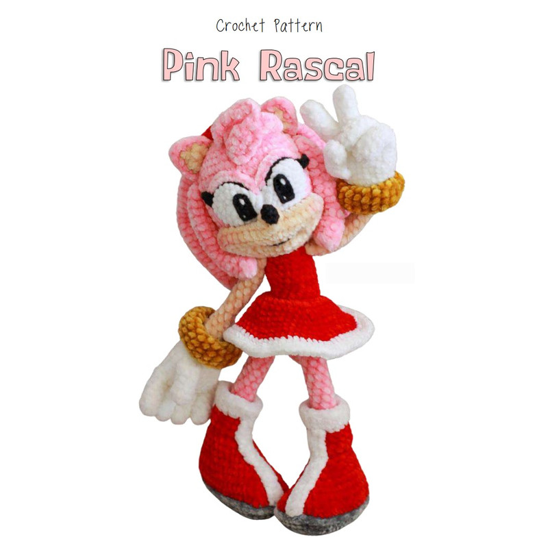 Amy sonic,  Amigurumi PDF Pattern toys patterns.jpg