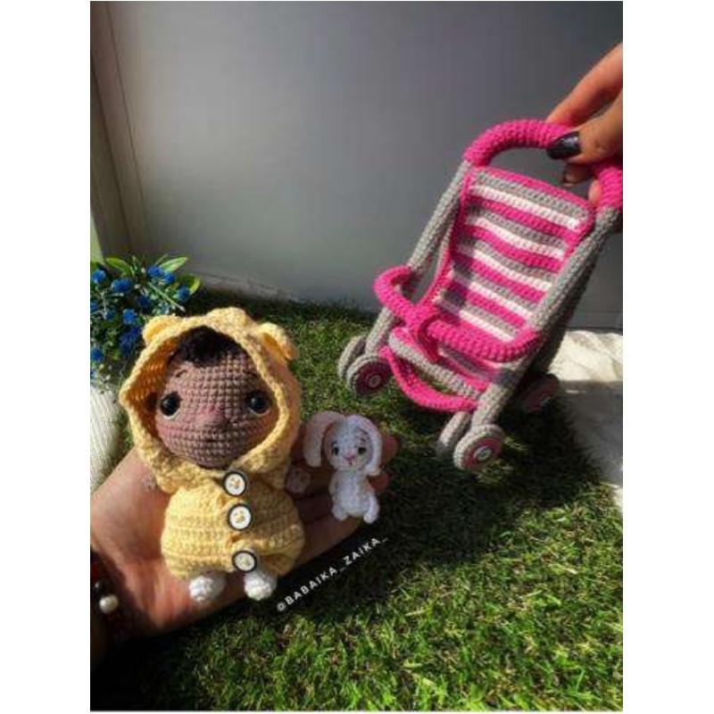 Baby in a Baby Stroller,  Amigurumi PDF Pattern toys patterns.jpg