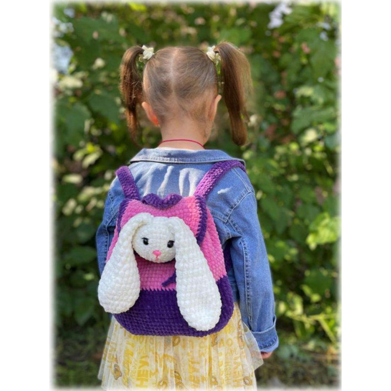 Backpack Bunny,  Amigurumi PDF Pattern toys patterns.jpg