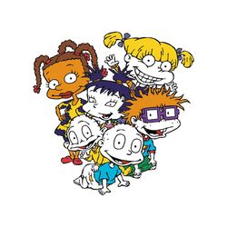 susie and dil and tommy and angelica and chuckie and kimi rugrats svg, cartoon svg, meme svg, trending svg, cute svg, ad