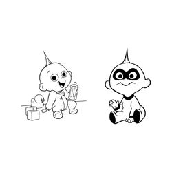 jack jack svg, cartoon svg, the incredible svg, disney cartoon svg, cute svg, color animal svg, adorable svg, cartoon ve