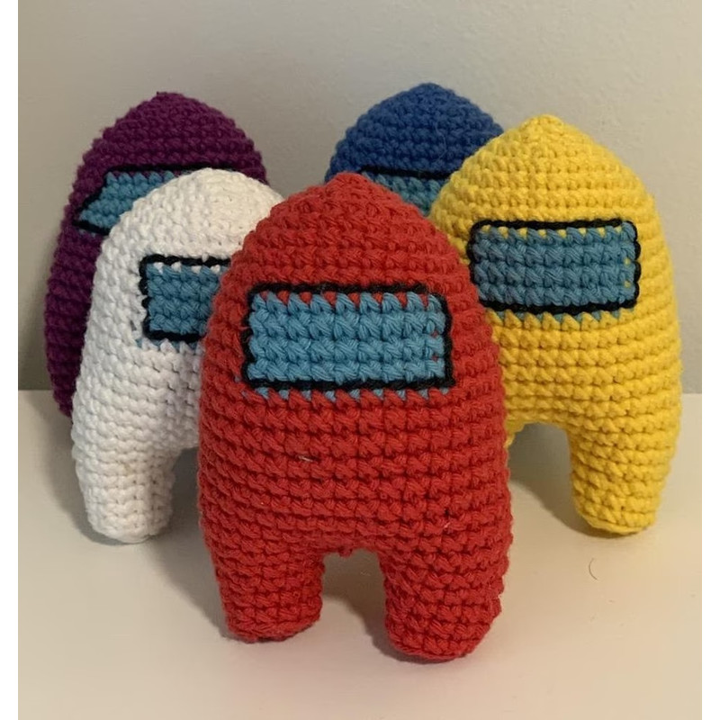Among Us character toy, Amigurumi Crochet Patterns, Crochet Pattern.jpg