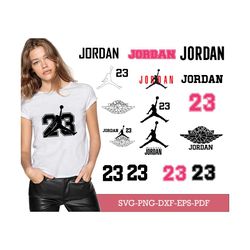 jordan logo bundle svg, bundle logo svg, jordan logo svg, jordan 23 svg, jordan shoes svg, sport brand svg, sport logo s