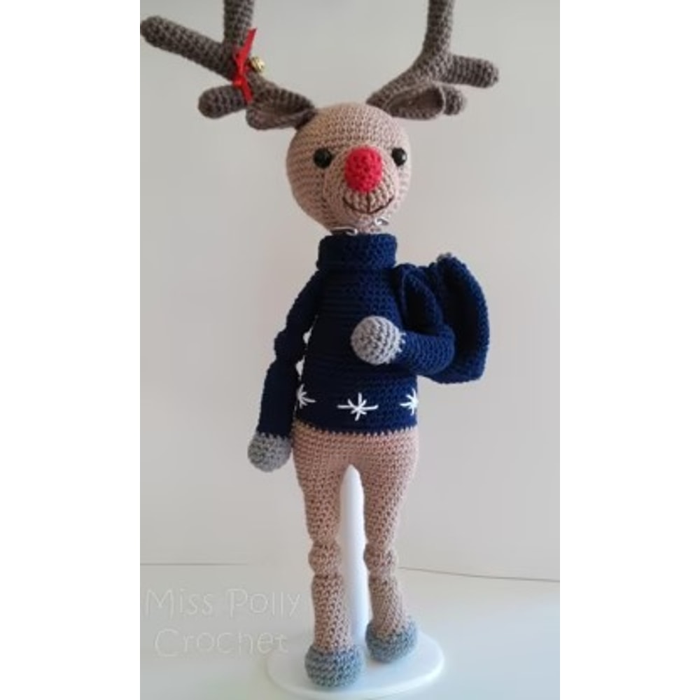 Reindeer with Duffle Bag Amigurumi Crochet Patterns, Crochet Pattern.jpg