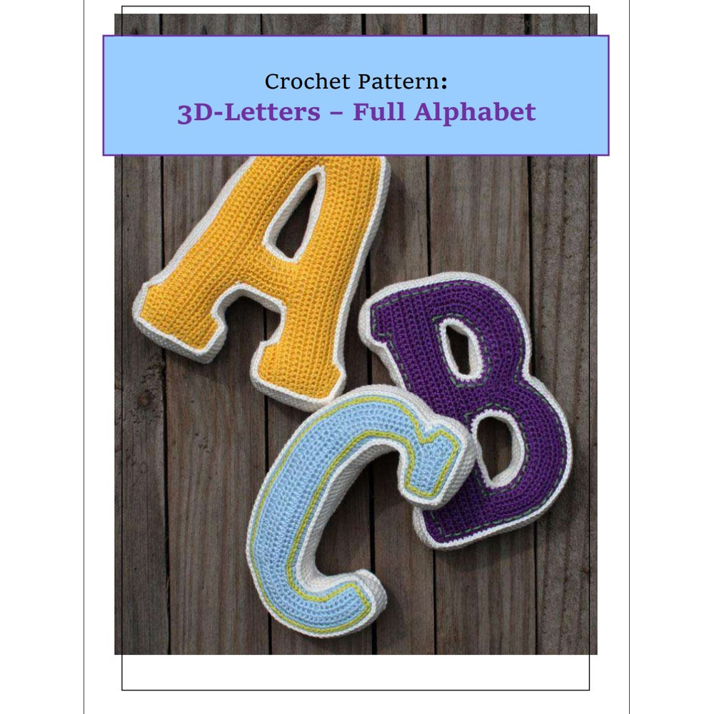 Alphabet A-Z, Amigurumi PDF Pattern toys patterns.jpg