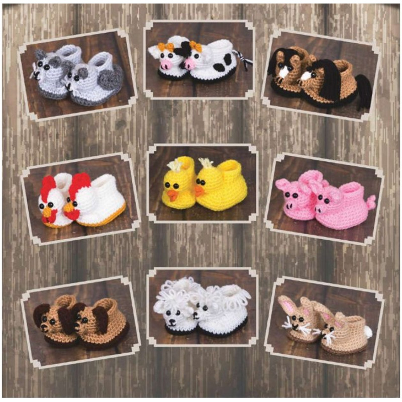 Animal Booties, Amigurumi PDF Pattern toys patterns.jpg