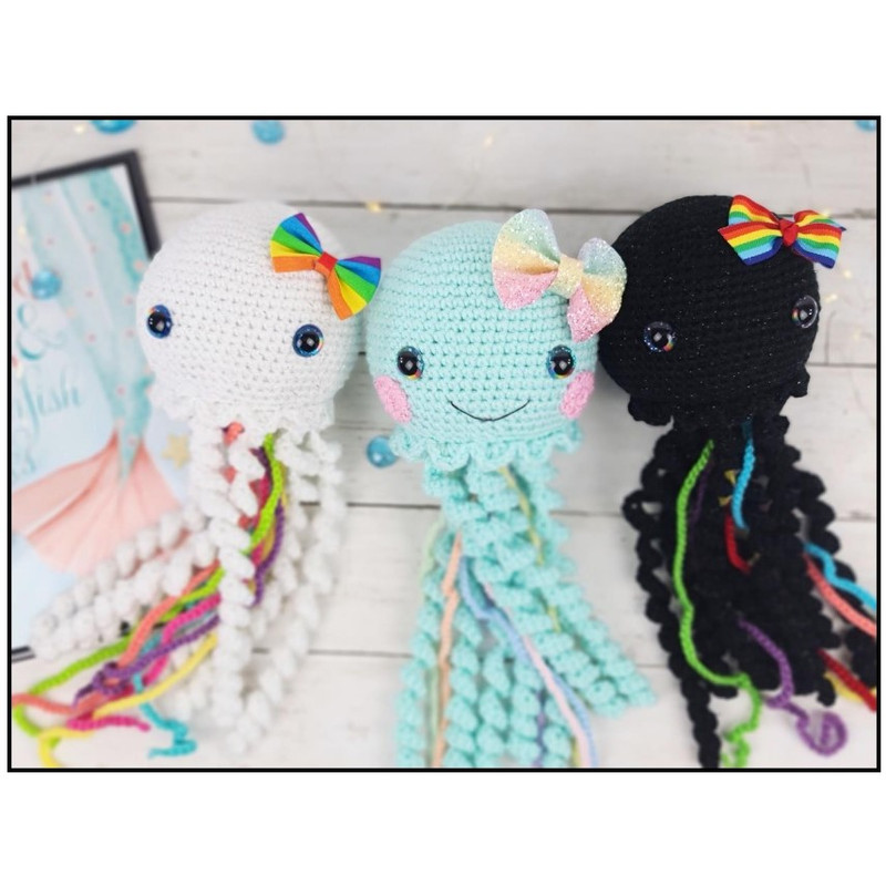 jelly fish Amigurumi Crochet Patterns, Crochet Pattern.jpg