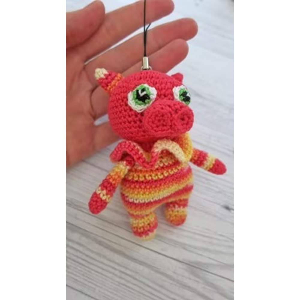 Pig Piglet keychain Amigurumi Crochet Patterns, Crochet Pattern.jpg