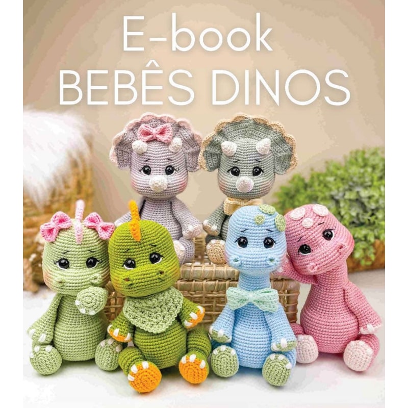 Baby Dinos, Amigurumi PDF Pattern toys patterns.jpg