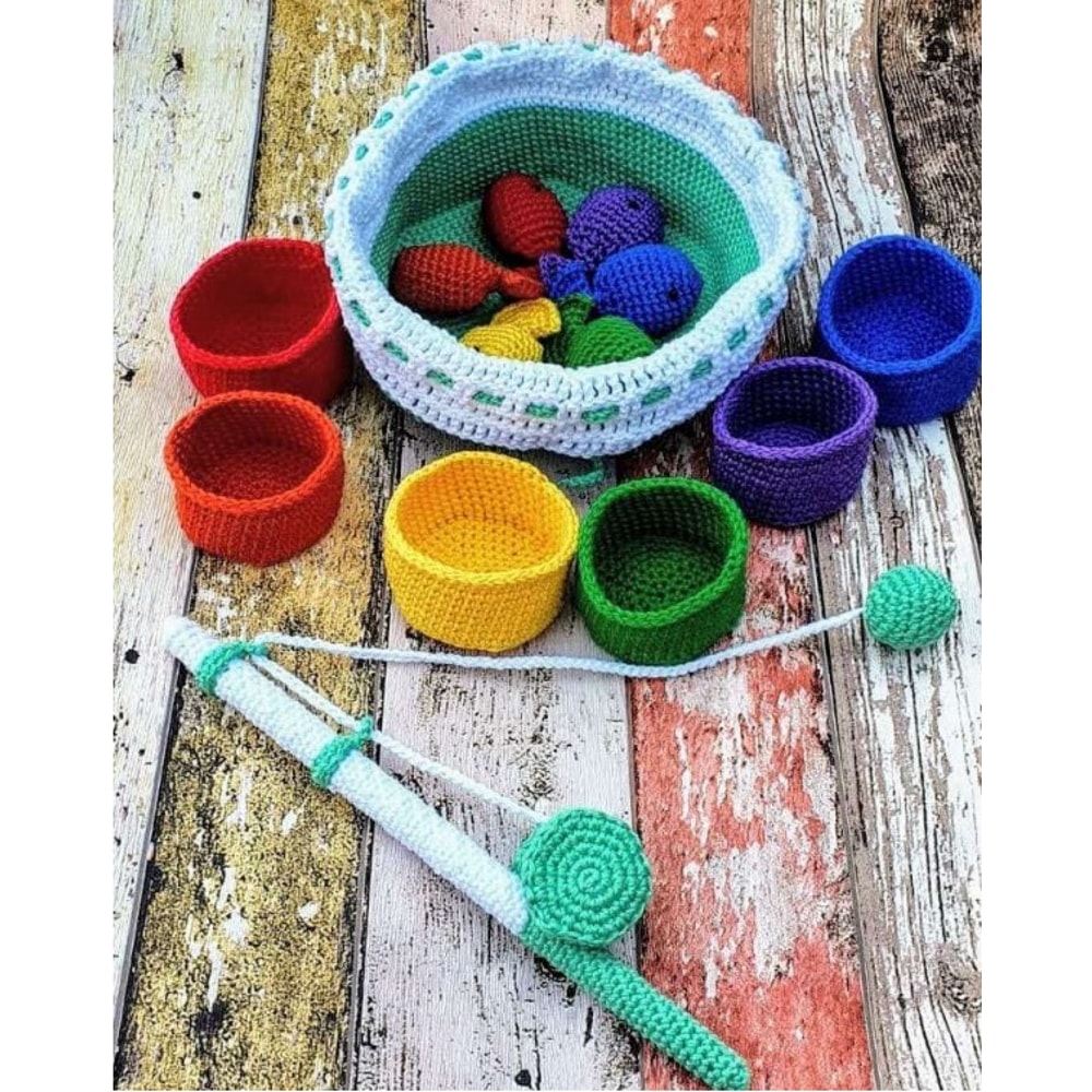 Baby Toys Fish Set, Amigurumi PDF Pattern toys patterns.jpg