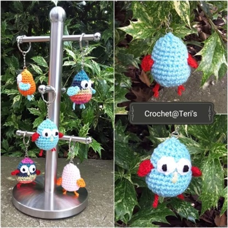 Tufty Bird Keychain, Amigurumi Crochet Patterns, Crochet Pattern.jpg