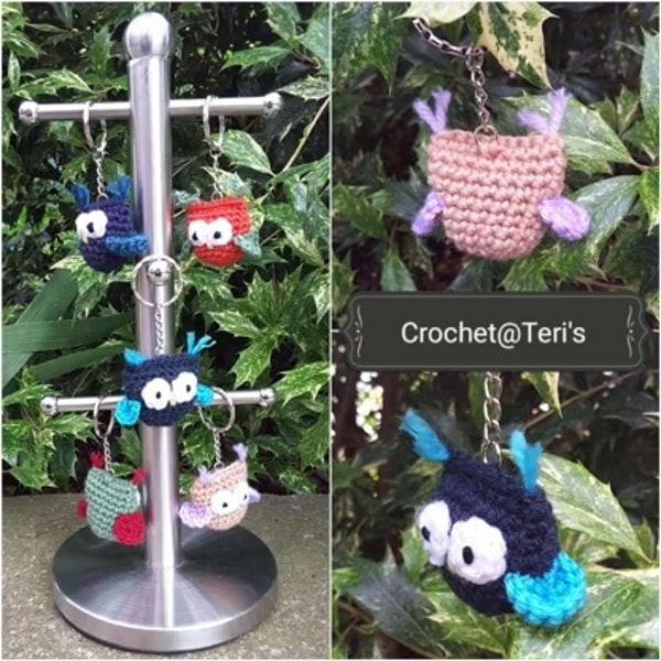 Owl Keychain Amigurumi Crochet Patterns, Crochet Pattern.jpg