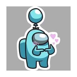 cute cyan impostor svg, trending svg, among us svg, cyan impostor svg, cute impostor svg, impostor svg, crewmates svg, a