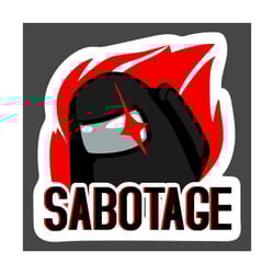 sabotage svg, trending svg, among us svg, black impostor svg, killer svg, silent kill svg, impostors svg, crewmate svg,