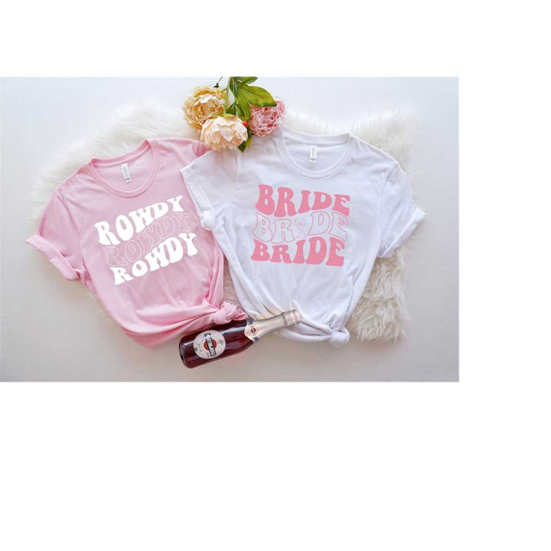 Getting Hitched Getting Rowdy, Bride, Rowdy, Bachelorette Party Shirts, Bachelorette Shirt, Girls Trip Shirt, Bacheloret 3.jpg