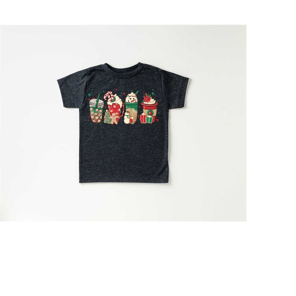 Hot Cocoa Lover Toddler Tee, Christmas Season Shirt, Cute Holiday Girls Shirt, Toddler Youth Santa Tee, Retro Boho Cute 1.jpg