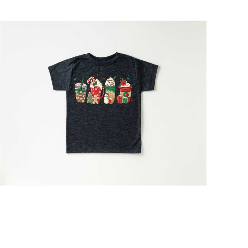 Hot Cocoa Lover Toddler Tee, Christmas Season Shirt, Cute Holiday Girls Shirt, Toddler Youth Santa Tee, Retro Boho Cute.jpg