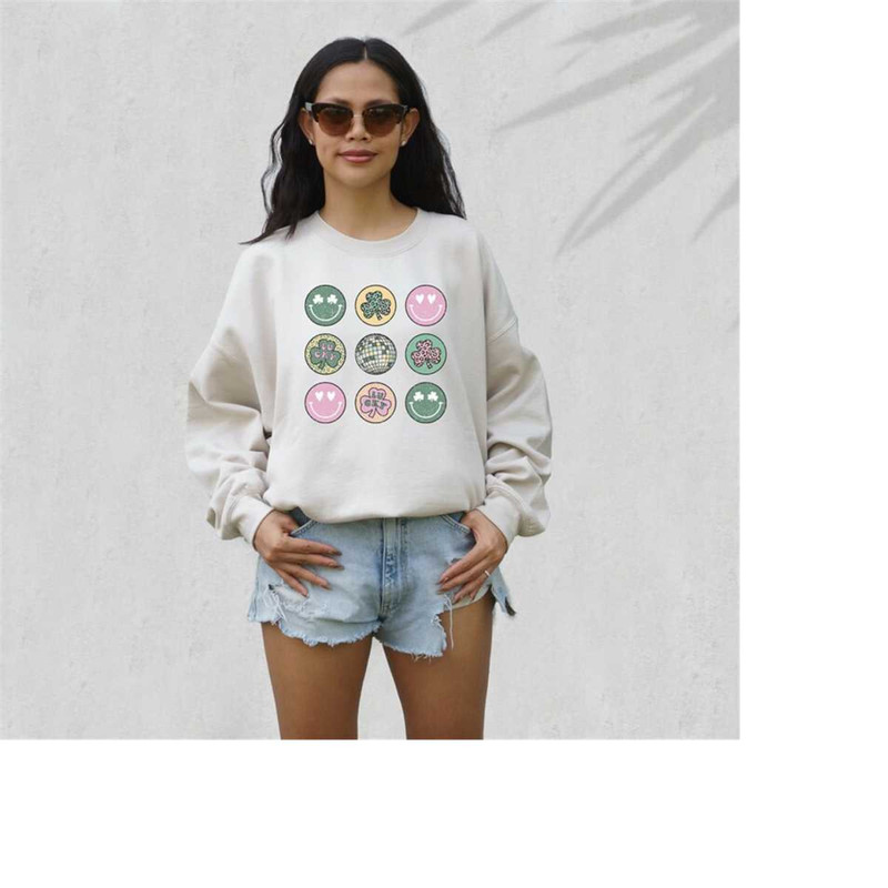 Lucky Retro Sweatshirt, Lucky Vibes Sweater, St Patricks Day Sweatshirt, Lucky Pullover, Womens Lucky Sweatshirt, Lucky 4.jpg