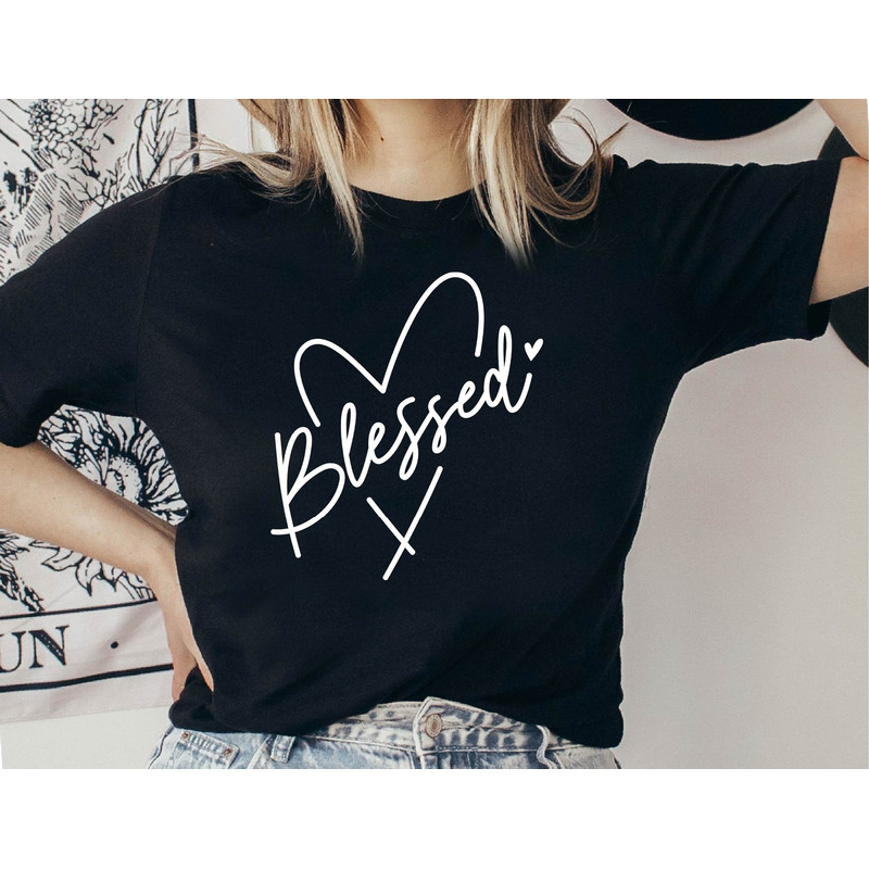 Blessed Mom Shirt, Mom Life Shirt, Mother's Day Shirt, Cute Mom Shirt, New Mom Gift, Blessed Mom T-shirt, Shirts for Moms, Mothers Day Gift.jpg