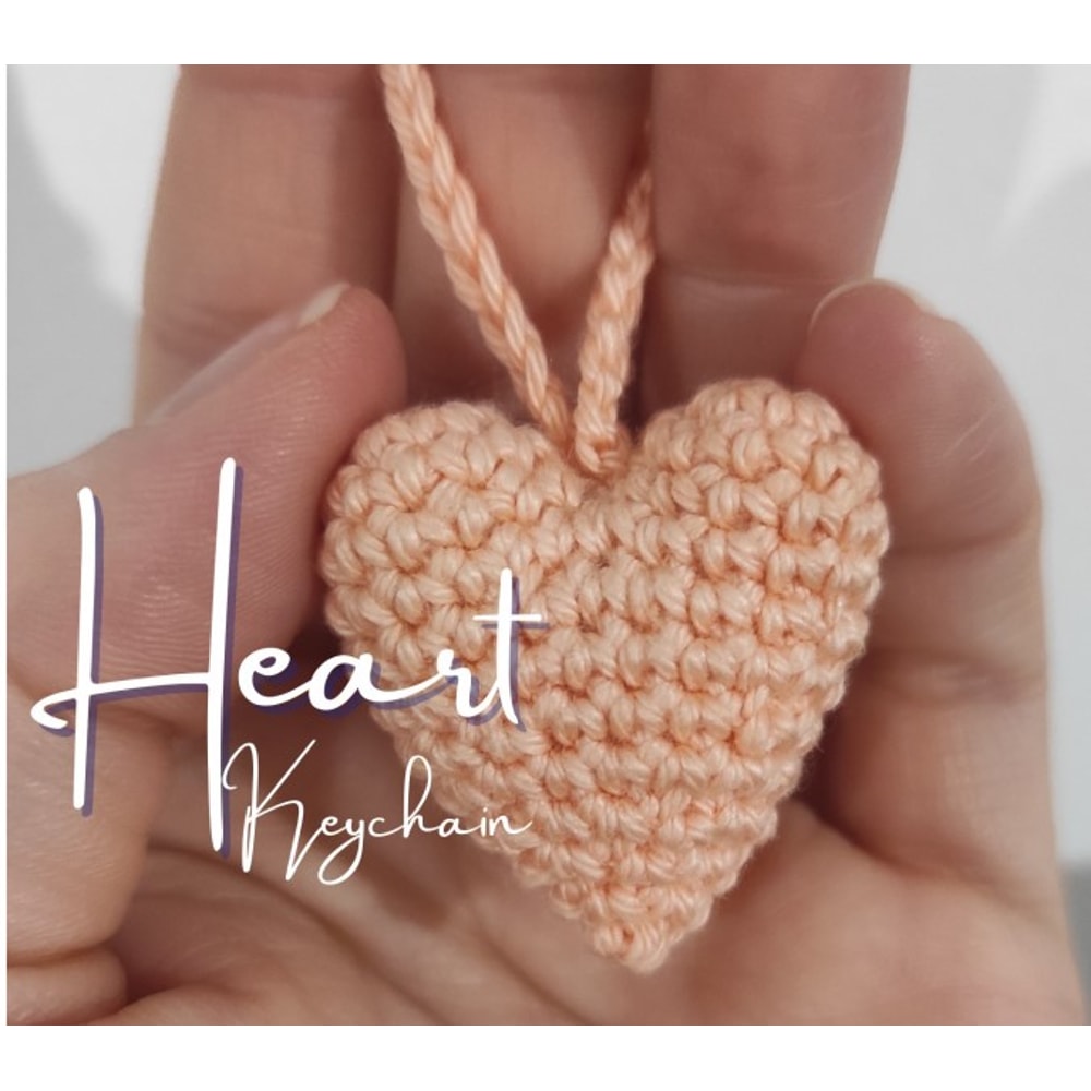 Heart Keychain Amigurumi Crochet Patterns, Crochet Pattern.jpg