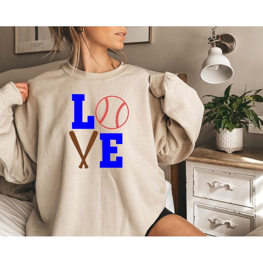 Baseball Love Sweatshirt, Gift For Baseball Player, Baseball Mom Shirt, Women's Baseball Shirt, Baseball Fan Shirt, Baseball Lover Shirt.jpg