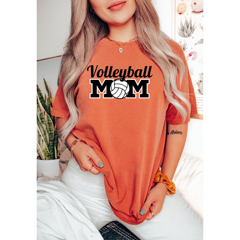 Comfort Colors Volleyball Mom Tshirt, Volleyball Mom Gift, Volleyball Mom shirt, Sports Mom shirt, Volleyball Tees, Sports Mom Tees,.jpg