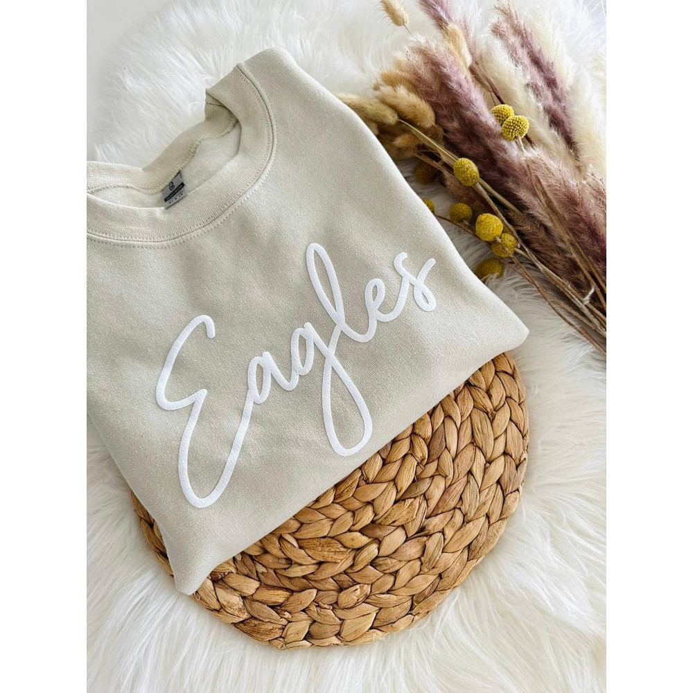 Puff Print Team Name Sweatshirt,Youth Custom Team Shirt, Embossed Style Christmas gift, Kids School Mascot Shirt,Students Kids School Spirit.jpg