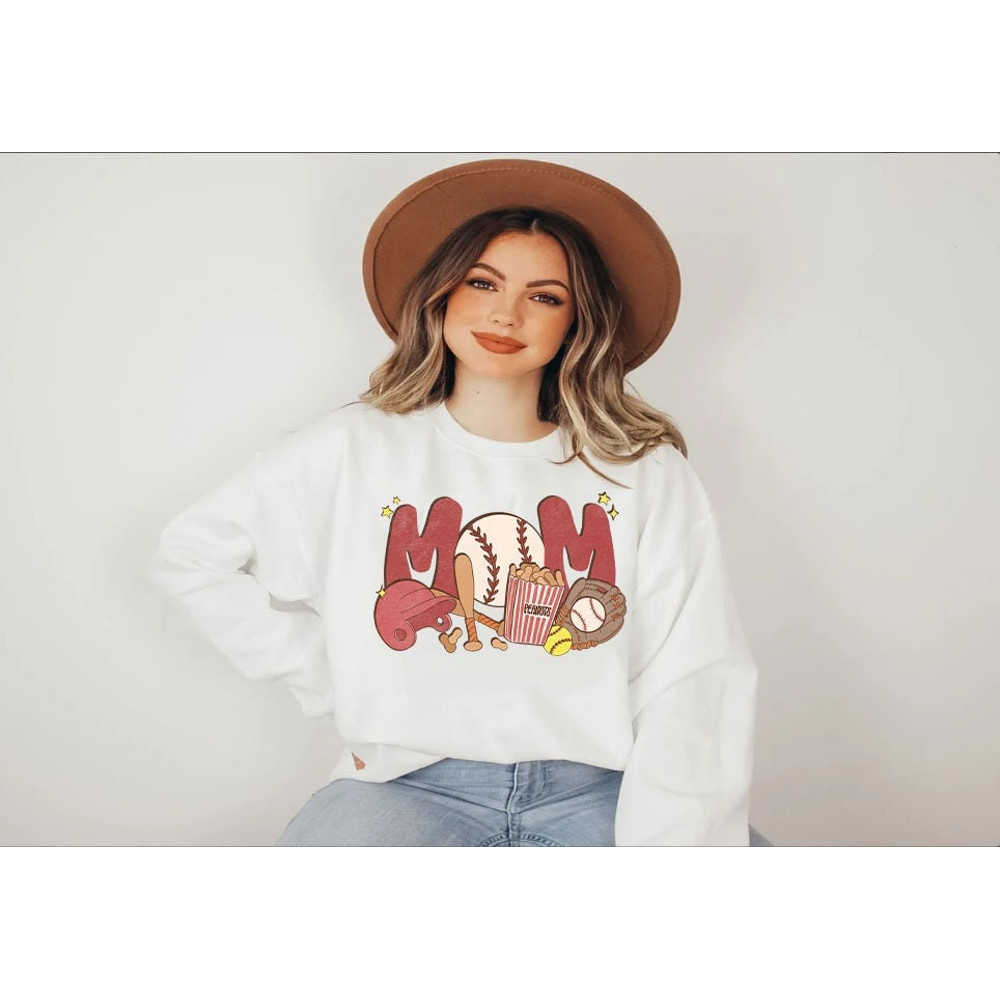 Baseball Mom Sweatshirt, Baseball Shirt, Sports Mom Shirt, Gift For Mom, Baseball Mom Gift, Baseball Tshirt.jpg