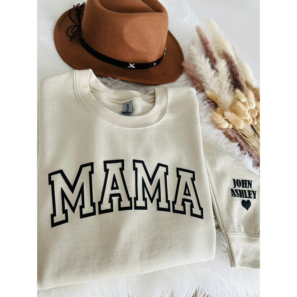 Custom Mama Sweatshirt with Kids Names,Puff Letters,Embossed Lettering,Gift for Mom,Mama Sweater,Embossed MAMA Sweatshirt,Mothers Day Gift.jpg