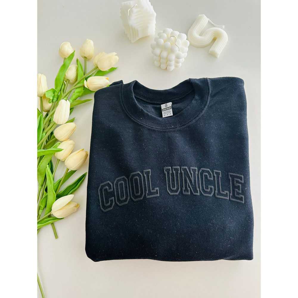 Custom Sweatshirt,Puff Print Cool Uncle Sweatshirt,Cool Uncles Club Shirt,Personalized Uncle Sweatshirt,Cool Uncle,Uncle Gift,New Uncle Gift.jpg