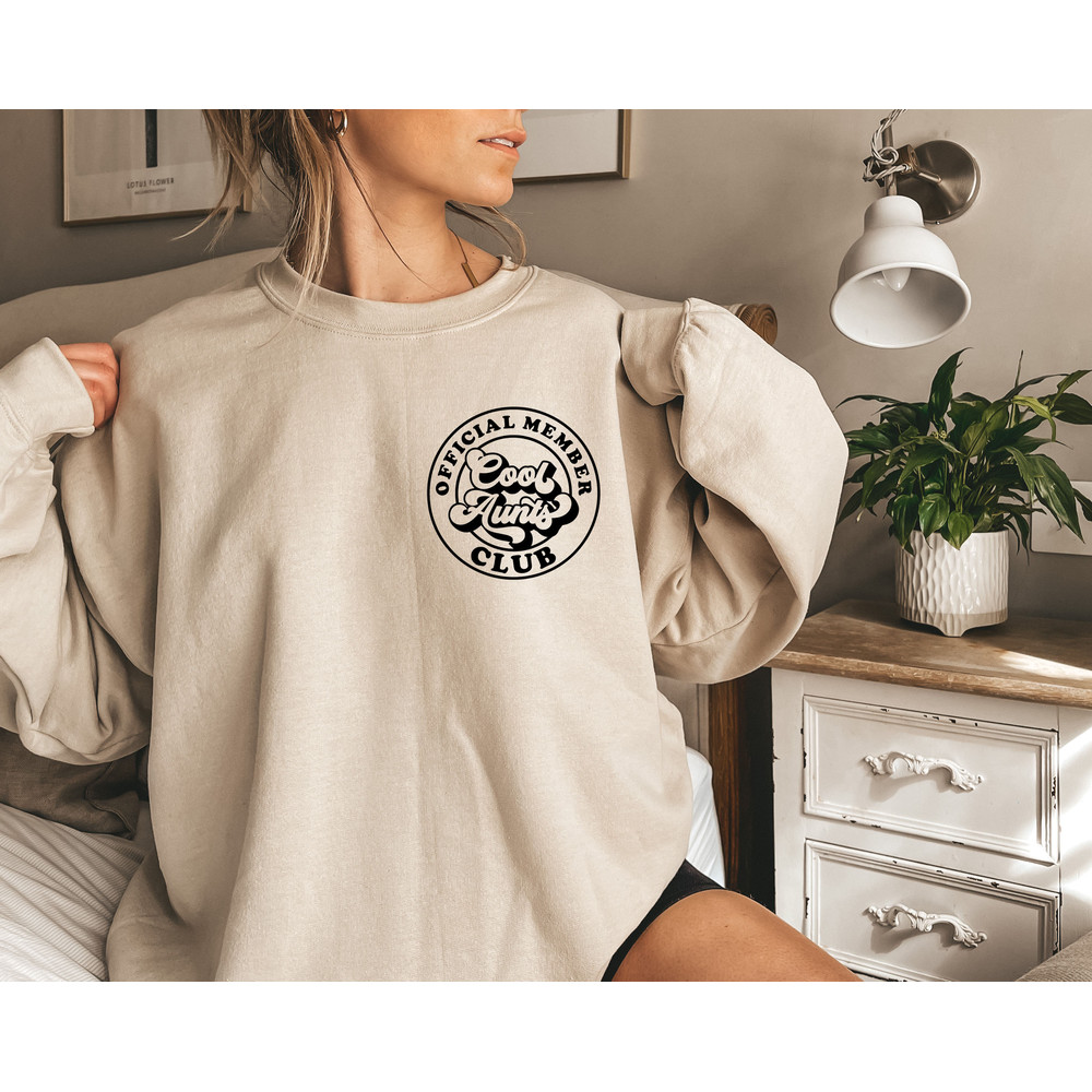 Pocket Cool Aunts Club Sweatshirt, Gift For Auntie, Cool Sister Sweat, Best Aunt Sweat, Cute Aunt Gifts, Cool Aunt Sweatshirt, Like A Mom Sweat.jpg