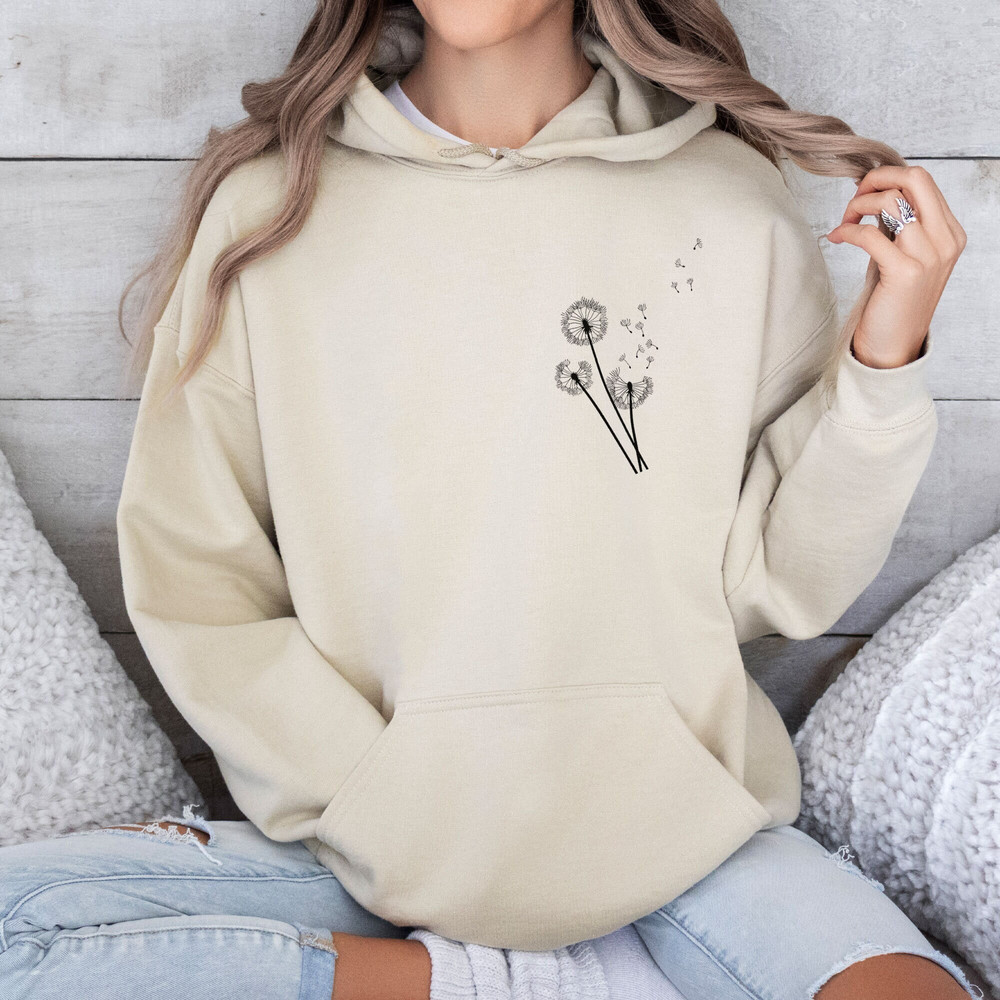 Dandelion Shirt, Valentine Sweatshirt, Valentines Day Shirt, Windflower Tee, Meditation Gift, Yoga Shirt, Flower in Natural Shirt, 777,520.jpg