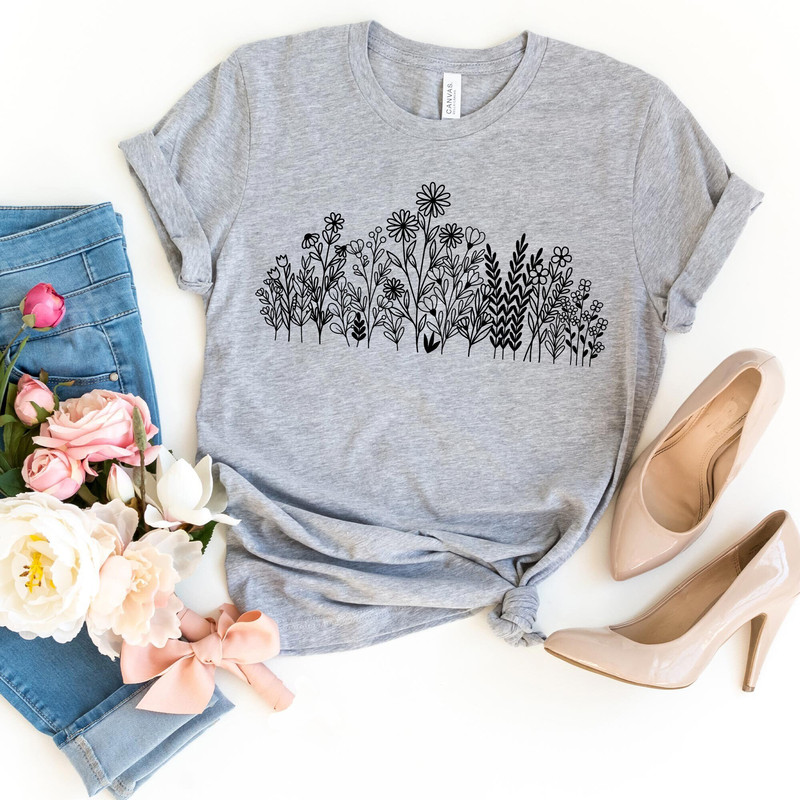 valentines gift, Floral Sweatshirt, Wild Flowers Sweatshirt, Flower Sweatshirt, Botanical Hoodies, Nature Lover Shirt, valentines day shirt.jpg