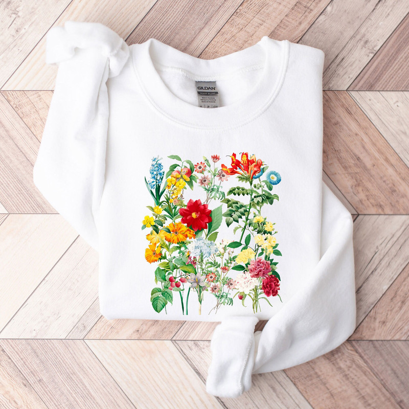 Wild Flowers Shirt, Floral Tshirt, Valentines Day Shirt, Valentines Day Gift, Flower Sweatshirt, Gift for Women, Best Friend Gift, 777, 520.jpg