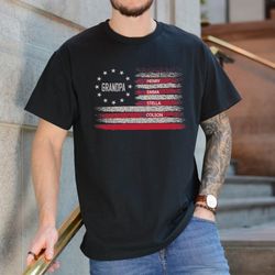 fathers day gift for grandpa shirt with grandkids names, grandpa shirt grandpa shirt with names, gra