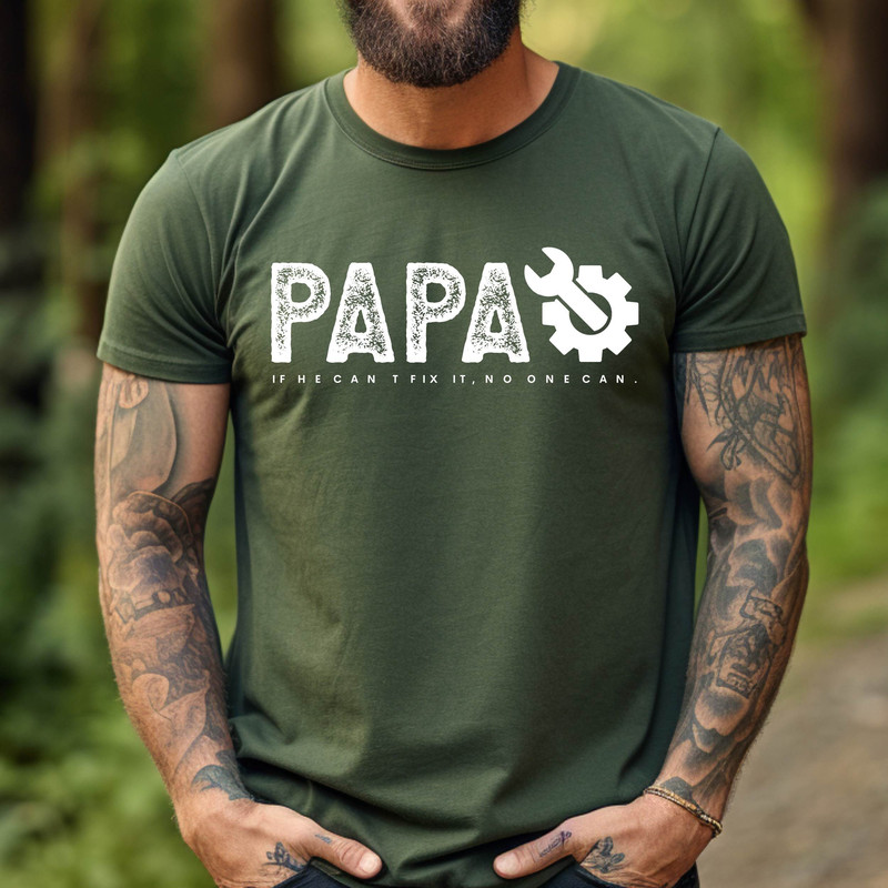 Gift for Repairman Papa ,Funny Papa Birthday Shirt,Fixer of Things Shirt,Papa Tools Shirt,Papa can fix it tool box Shirt,Father's Day Shirt.jpg