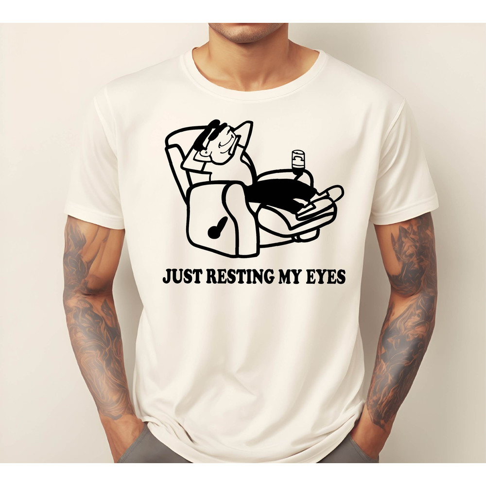 Just Resting My Eyes, Funny Dad Shirt , Gift for Sleepy Dad , Tired Dad Shirt, Funny Mens Shirt, Funny Dad Shirt, Funny Father's Day Shirts.jpg