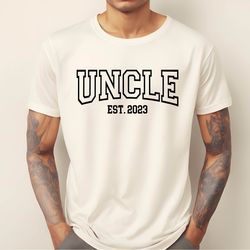 personalized uncle shirt,uncle est 2024 shirt,comfort colors uncle shirt,pregnancy announcement for